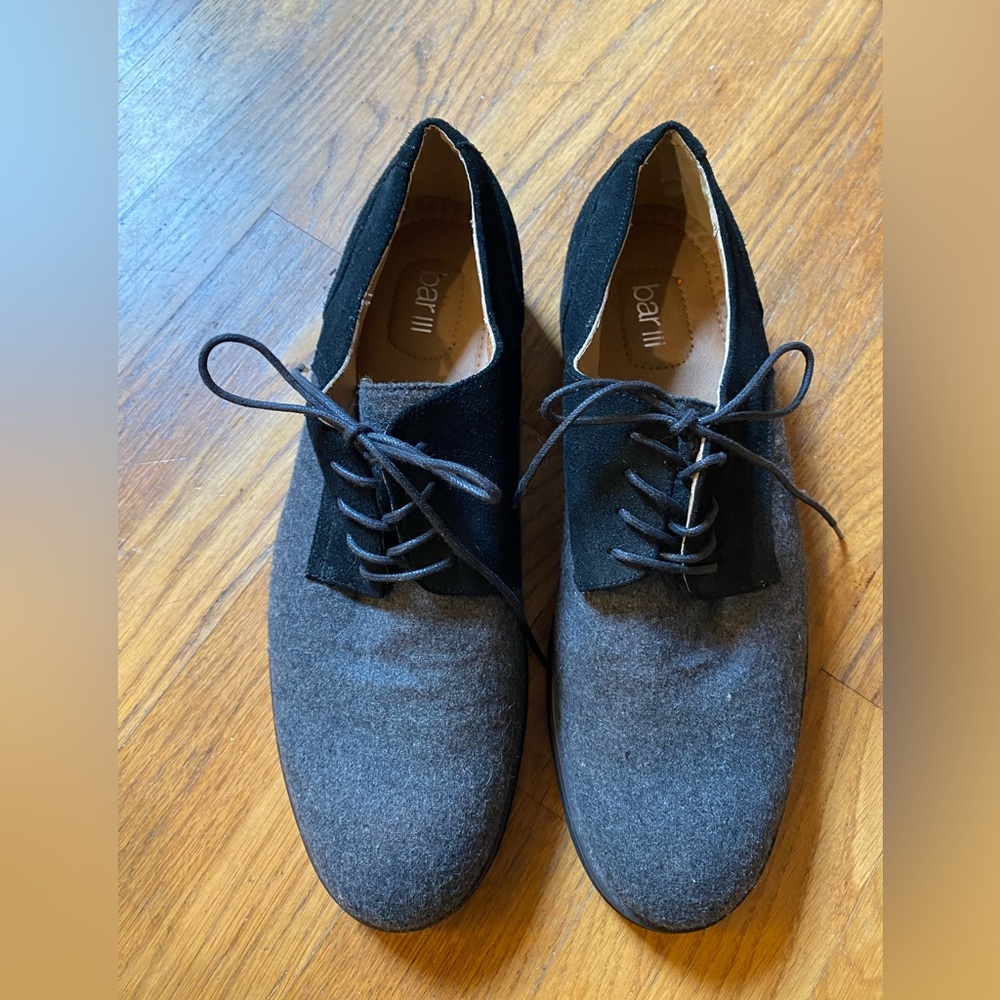 Men’s Oxford Black and Grey Dress Shoes